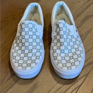 Van with Louis Vuitton checkered print